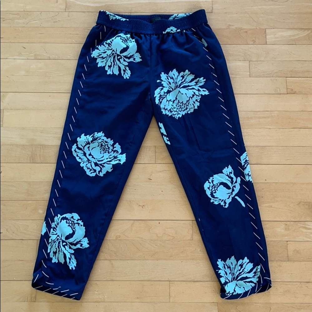 J. Crew Floral Trousers